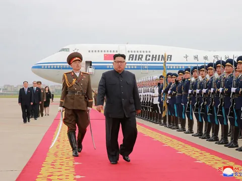 Ông Kim Jong Un đã về tới Bình Nhưỡng