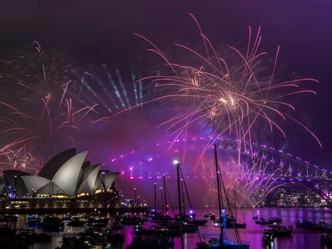 Ảnh: Đại tiệc pháo hoa trên bầu trời châu Á chào đón năm mới 2019