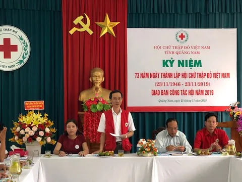 Quảng Nam kỷ niệm 73 năm ngày thành lập Hội Chữ thập đỏ Việt Nam