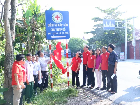 Hội Chữ thập đỏ thành phố Hải Phòng ra mắt 5 điểm sơ cấp cứu chữ thập đỏ