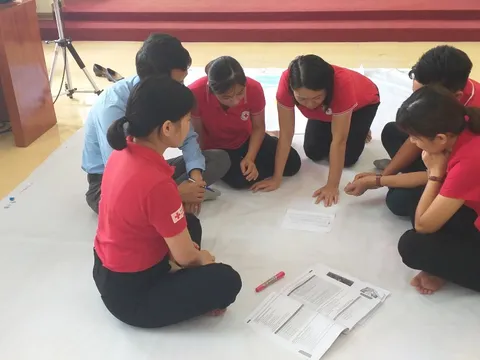 Tập huấn sơ cấp cứu ban đầu cho tình nguyện viên, thanh niên Chữ thập đỏ tỉnh Hưng Yên