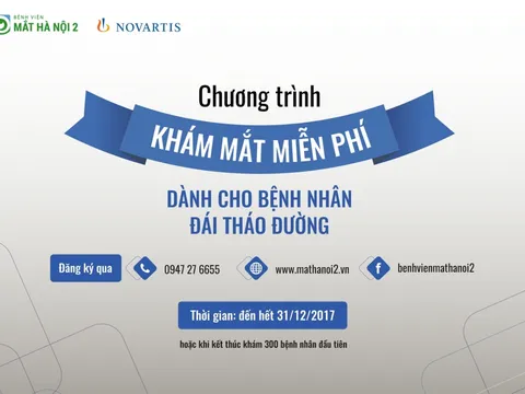 Khám mắt miễn phí cho bệnh nhân đái tháo đường đến hết 31/12
