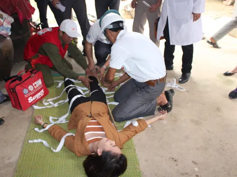 Quảng Bình: Diễn tập phòng chống thiên tai, tìm kiếm cứu nạn