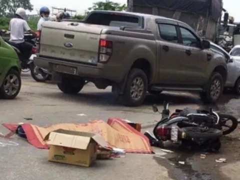 Ngã xe máy, nam thanh niên tử vong dưới gầm container