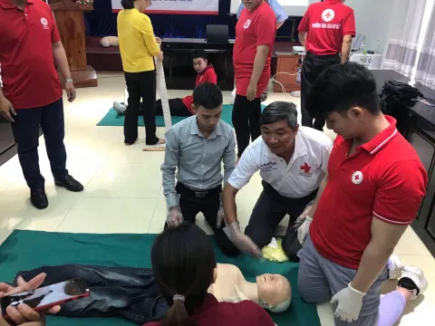 Hơn 5 tỷ đồng nâng cao năng lực ứng phó thảm họa và sơ cấp cứu