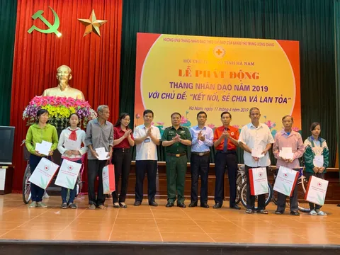 Hà Nam - tỉnh đầu tiên phát động 'Tháng Nhân đạo' năm 2019