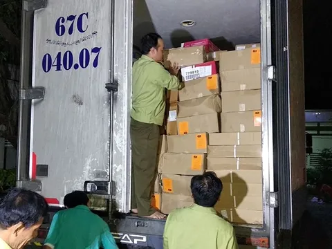 Tạm giữ 15 tấn thực phẩm đông lạnh không có giấy tờ hợp lệ