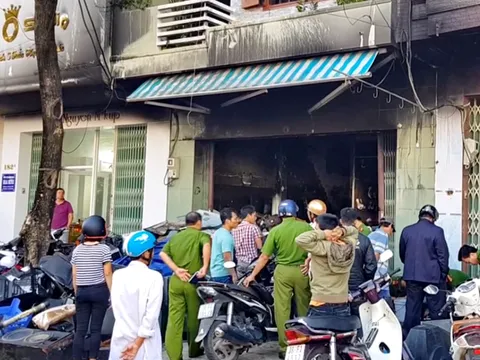 Cháy nhà ở phố thị Tuy Hòa trong đêm, thiệt hại ước tính 750 triệu đồng