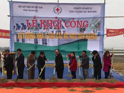 Thanh Hóa: Xây 5 nhà Chữ thập đỏ cho ngư dân xã Định Tiến