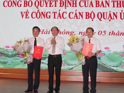 Nhiều quận, huyện ở Hải Phòng có lãnh đạo mới
