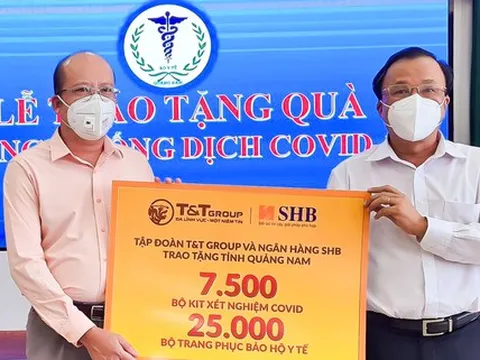 'Bầu Hiển' tiếp tục ủng hộ hàng ngàn kit xét nghiệm tiếp sức cho Quảng Nam chống dịch Covid-19