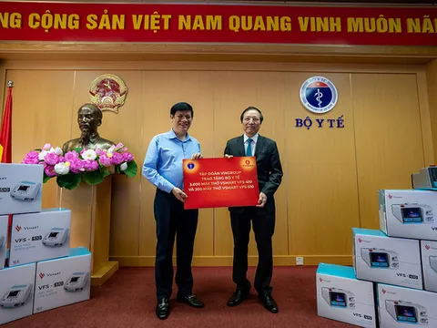 Vingroup tặng 1.700 máy thở xâm nhập cho Bộ Y tế