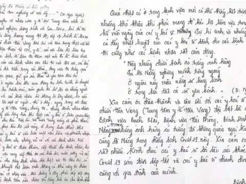 Bức thư xúc động của bệnh nhân Covid-19 gửi các y bác sĩ tuyến đầu