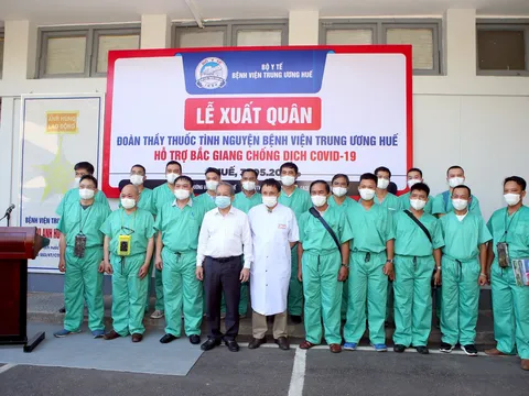 Bác sĩ Bệnh viện Trung ương Huế chi viện cho Bắc Giang để chống dịch Covid – 19