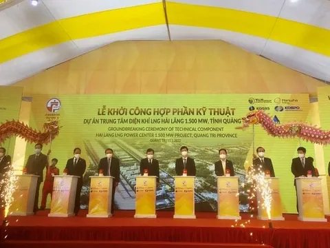 Quảng Trị: Khởi công hợp phần kỹ thuật Dự án Trung tâm điện khí LNG Hải Lăng