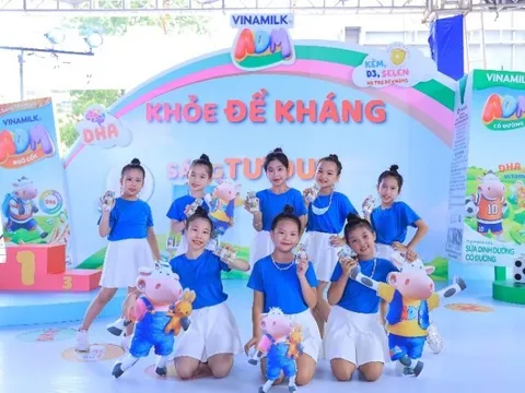 Sân chơi của Vinamilk nhân ngày 1/6 thu hút hàng ngàn trẻ em tham gia