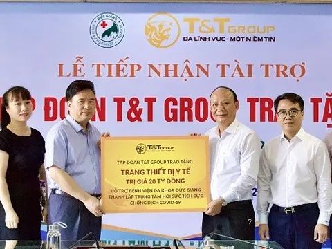 T&T Group tài trợ 20 tỷ đồng giúp Bệnh viện Đức Giang lập Trung tâm ICU