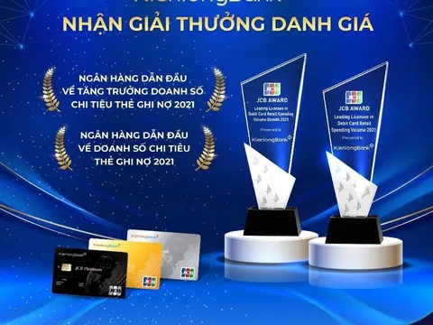 KienlongBank dẫn đầu về tăng trưởng doanh số chi tiêu Thẻ ghi nợ JCB