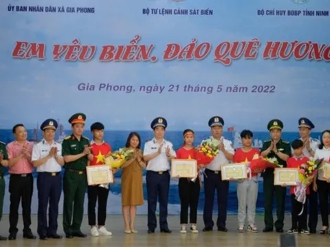 Bộ tư lệnh Cảnh sát biển Việt Nam phối hợp tổ chức Cuộc thi “Em yêu biển đảo quê hương” tại Ninh Bình