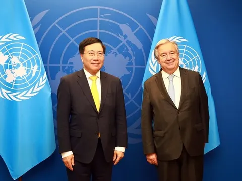 Khóa họp 77 ĐHĐ LHQ: Phó Thủ tướng Phạm Bình Minh đề cao tăng cường đoàn kết, hợp tác quốc tế