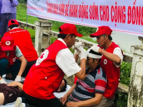 Khánh Hoà: Gần 180 người tham gia diễn tập ứng phó với bão khẩn cấp