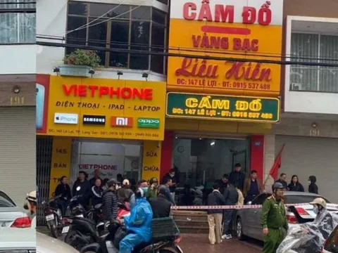 Chủ tiệm và người dân khống chế đối tượng dùng hung khí cướp tiệm vàng ở Lạng Sơn