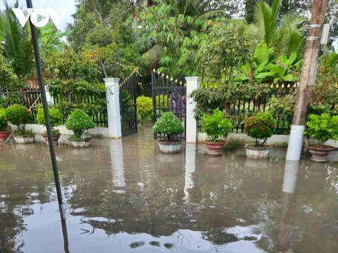 Hậu Giang tiếp tục ứng phó với đợt triều cường, cảnh báo ngập lụt sâu trong các ngày tới