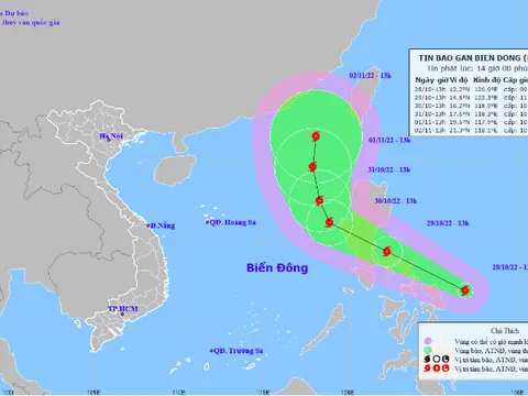 Hướng di chuyển của bão Nalgae nhiều biến động, dự báo 2 kịch bản khi bão vào Biển Đông