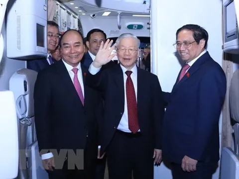 Tổng Bí thư Nguyễn Phú Trọng kết thúc tốt đẹp chuyến thăm chính thức Cộng hòa nhân dân Trung Hoa