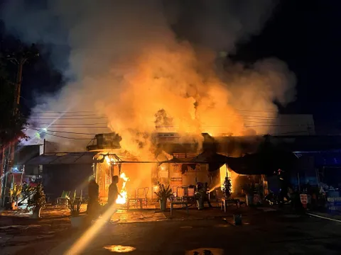 Đồng Nai: Hỏa hoạn thiêu rụi tiệm sửa xe, nhiều hàng hoá bị hư hỏng