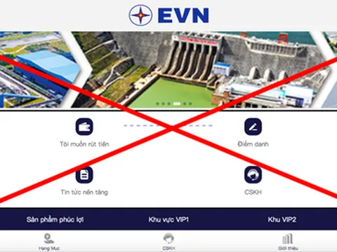 EVN cảnh báo tình trạng trang web giả mạo thương hiệu