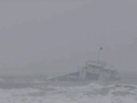 Bình Thuận: Tàu vận tải đâm chìm tàu cá, 8 thuyền viên nhảy xuống biển