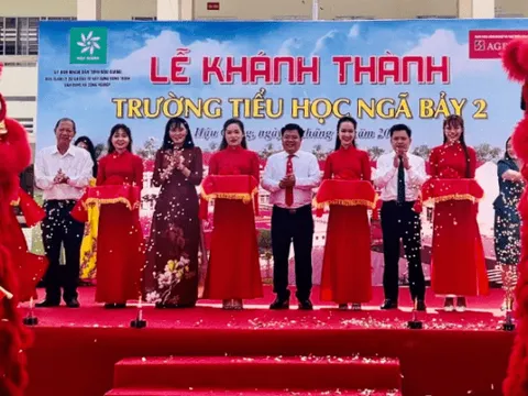 Khánh thành công trình Trường tiểu học Ngã Bảy 2 do Agribank tài trợ