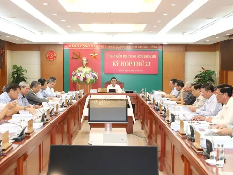Thông cáo báo chí Kỳ họp thứ 23 của Ủy ban Kiểm tra Trung ương