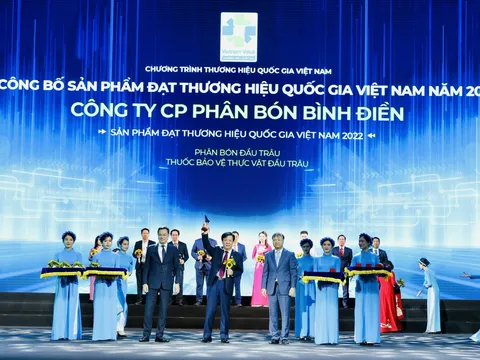 Công ty Cổ phần Phân bón Bình Điền được vinh danh Thương hiệu quốc gia năm 2022
