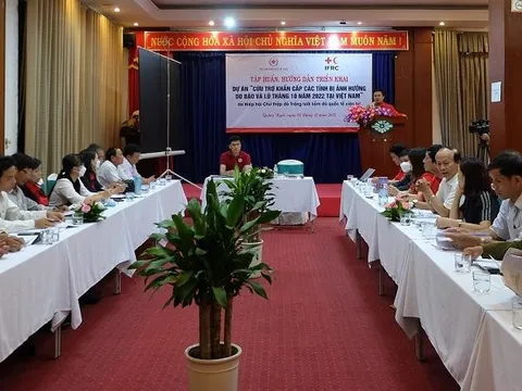 Tập huấn, triển khai Dự án "Cứu trợ khẩn cấp các tỉnh bị ảnh hưởng do bão lũ vào tháng 10/2022"