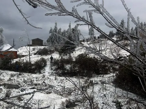 Đợt lạnh bắt đầu từ ngày 27/12 nhiều nơi có thể xuất hiện mưa tuyết, băng giá