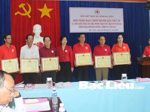 Bạc Liêu có hơn 11.600 hội viên chữ thập đỏ