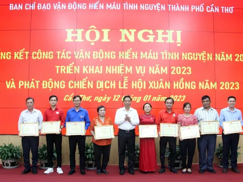 TP Cần Thơ: Tổ chức Hội nghị tổng kết công tác vận động hiến máu tình nguyện năm 2022