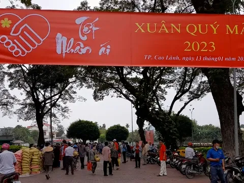 Đồng Tháp: Hội Chữ thập đỏ thành phố Cao Lãnh tổ chức “Tết nhân ái” Xuân Quý Mão 2023