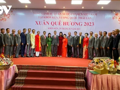 “Xuân quê hương” mang hương vị Tết Việt Nam tại Khon Kaen, Thái Lan