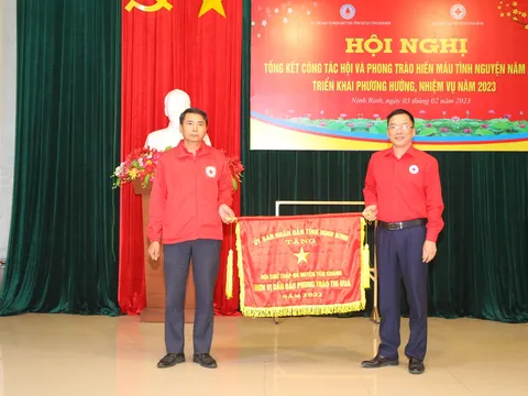 Hội Chữ thập đỏ tỉnh Ninh Bình tổng kết công tác Hội và Phong trào hiến máu tình nguyện năm 2022
