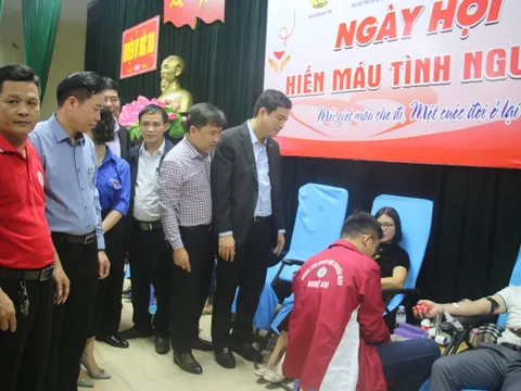 Đức Thọ - Hà Tĩnh: Hơn 500 người tham gia hiến máu tình nguyện