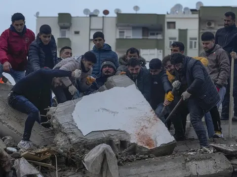 Số người thiệt mạng vì thảm hoạ động đất ở Thổ Nhĩ Kỳ và Syria lên tới 9.500