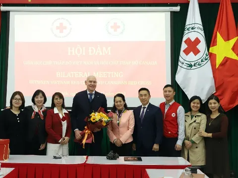 Hội Chữ thập đỏ Việt Nam và Hội Chữ thập đỏ Canada: Hội đàm, thảo luận về việc ký kết Bản ghi nhớ hợp tác giữa hai Hội Quốc gia