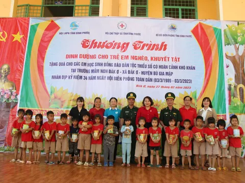 Hội Chữ thập đỏ Bình Phước: Hỗ trợ dinh dưỡng cho trẻ em nghèo, khuyết tật