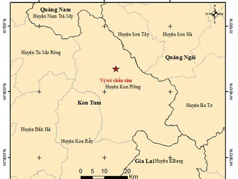 Kon Tum: Liên tiếp xảy ra 3 trận động đất