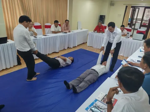 Đồng Tháp: Huấn luyện Sơ cấp cứu cho Đội ứng phó thiên tai, thảm họa cấp tỉnh