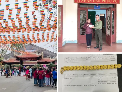 Nhặt được 5 chỉ vàng, trung uý công an tìm cách trả lại người đánh rơi