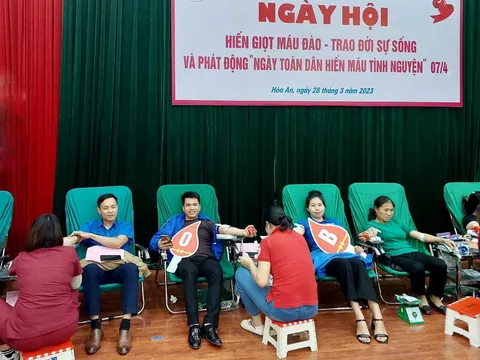 Cao Bằng: Huyện Hòa An tiếp nhận 180 đơn vị máu tình nguyện